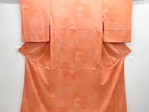 松皮菱に花古典柄江戸小紋着物